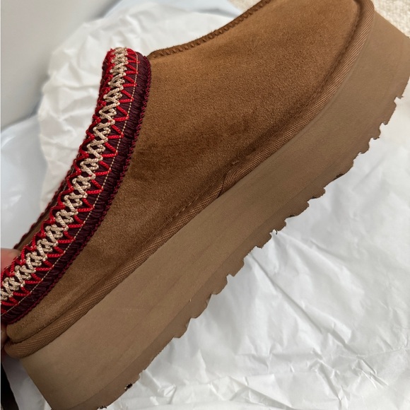 UGG Tazz Platform Slipper Chestnut Size 7 Women - Picture 4 of 11